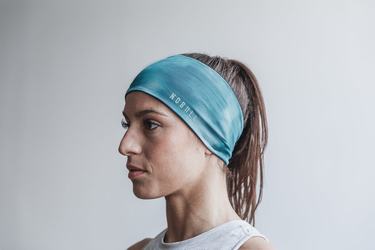 Nobull Headband 4" Tie-Dye Women's Headband Blue | Australia (OU8574)